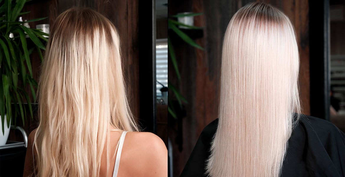 Cabelo loiro matizado